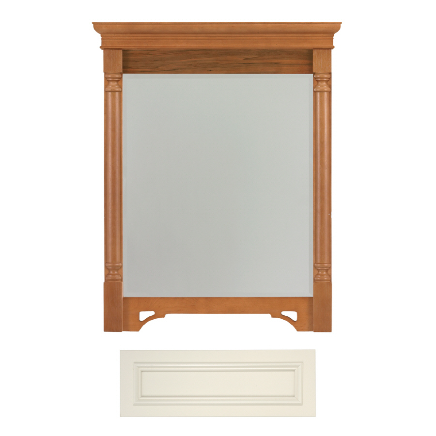 Architectural Bath 36 3/4 in H x 27 in W Savannah Vanilla Rectangular Bathroom Mirror