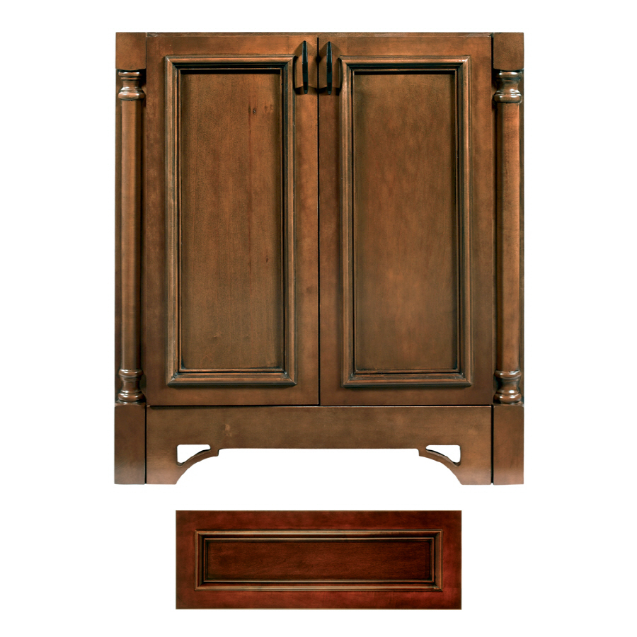 Architectural Bath Savannah 36 in x 21 in Burgundy Traditional Bathroom Vanity