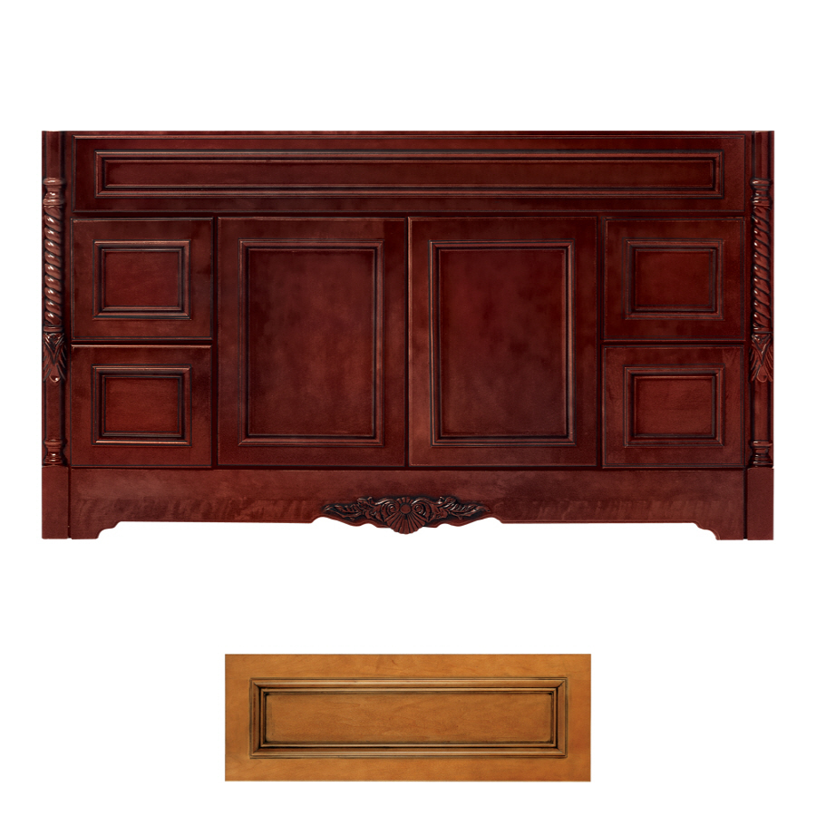 Architectural Bath Versailles 60 in x 21 in Cinnamon Traditional Bathroom Vanity