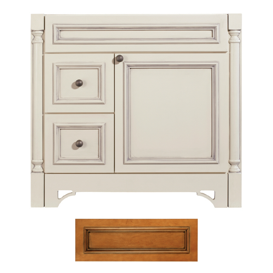 Architectural Bath Savannah 36 in x 21 in Cinnamon Traditional Bathroom Vanity