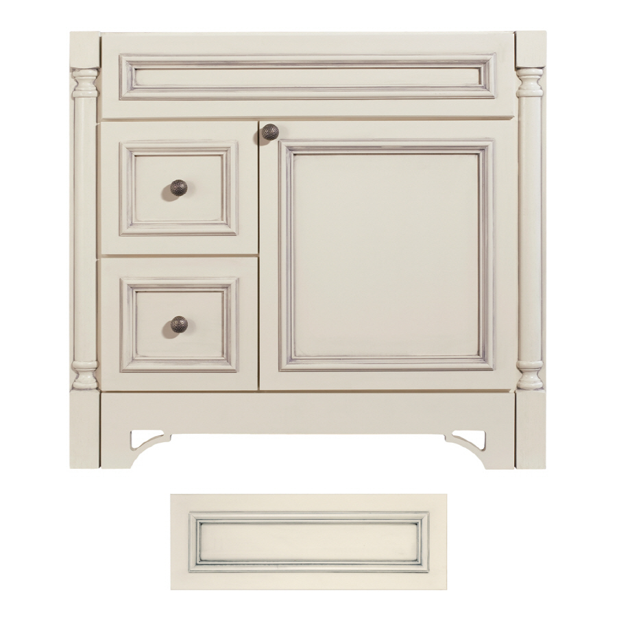 Architectural Bath Savannah 36 in x 21 in Vanilla Traditional Bathroom Vanity