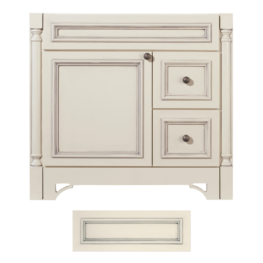 Architectural Bath Savannah 36 in x 21 in Vanilla Traditional Bathroom Vanity