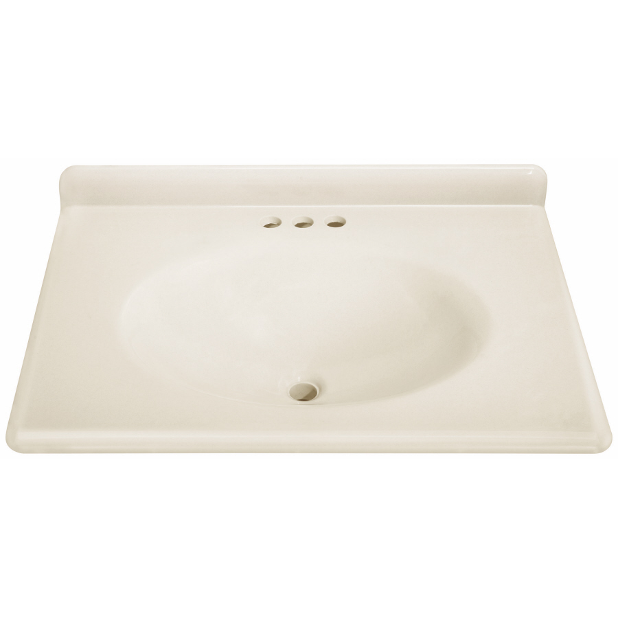 ESTATE by RSI 37 in W x 22 in D Cultured Marble Integral Single Sink Bathroom Vanity Top