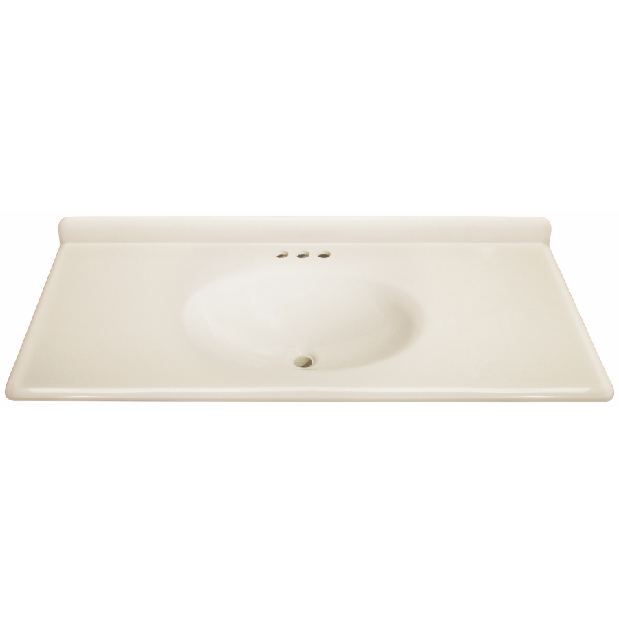 ESTATE by RSI 49 in W x 22 in D Cultured Marble Integral Single Sink Bathroom Vanity Top