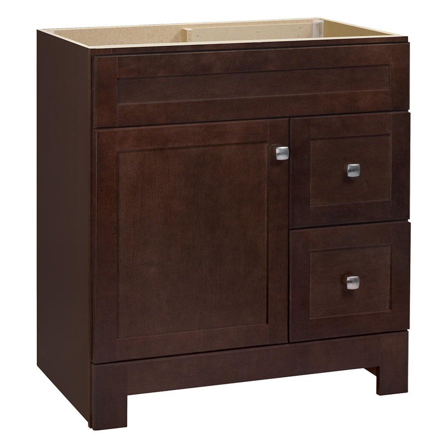 Style Selections Alstead 30 in W x 21 in D Espresso Traditional Bathroom Vanity