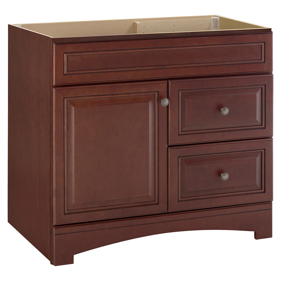 Style Selections Arnetta 36 in W x 21 in D Java Traditional Bathroom Vanity