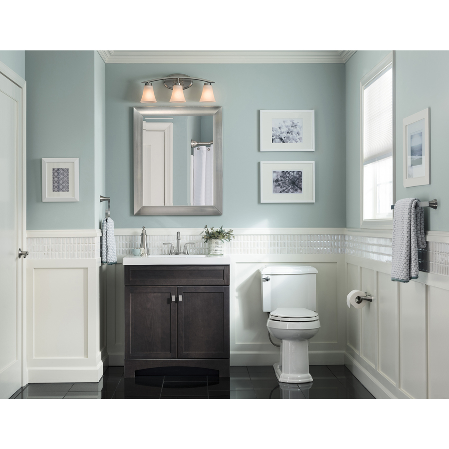 Style Selections Drayden 10.10-in Heirloom Single Sink Bathroom Vanity with White Cultured Marble Top Style Selections Drayden 10.10-in Heirloom Single Sink Bathroom Vanity with White Cultured Marble Top