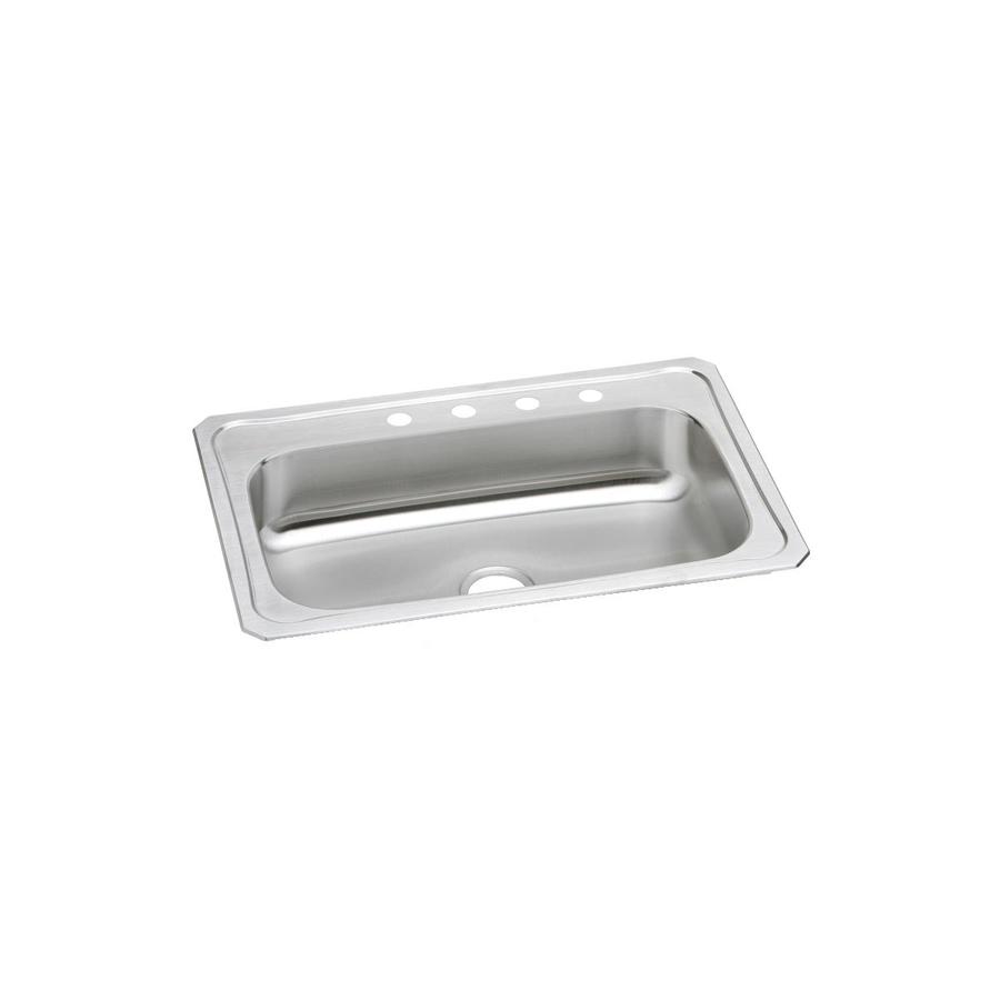 Elkay Single Basin Drop In Stainless Steel Kitchen Sink