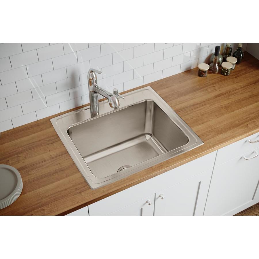 Elkay Single Basin Drop In Stainless Steel Kitchen Sink