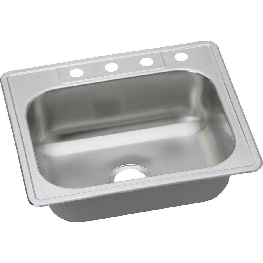 Elkay Single Basin Drop In Stainless Steel Kitchen Sink