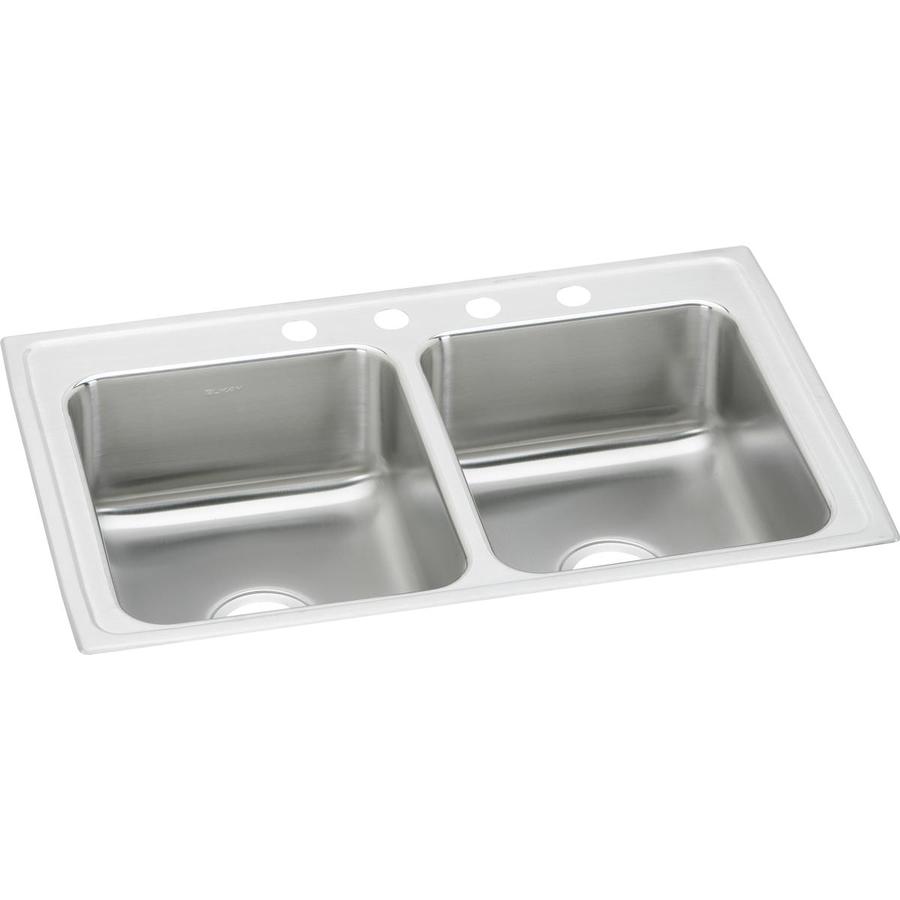 Elkay Double Basin Drop In Stainless Steel Kitchen Sink