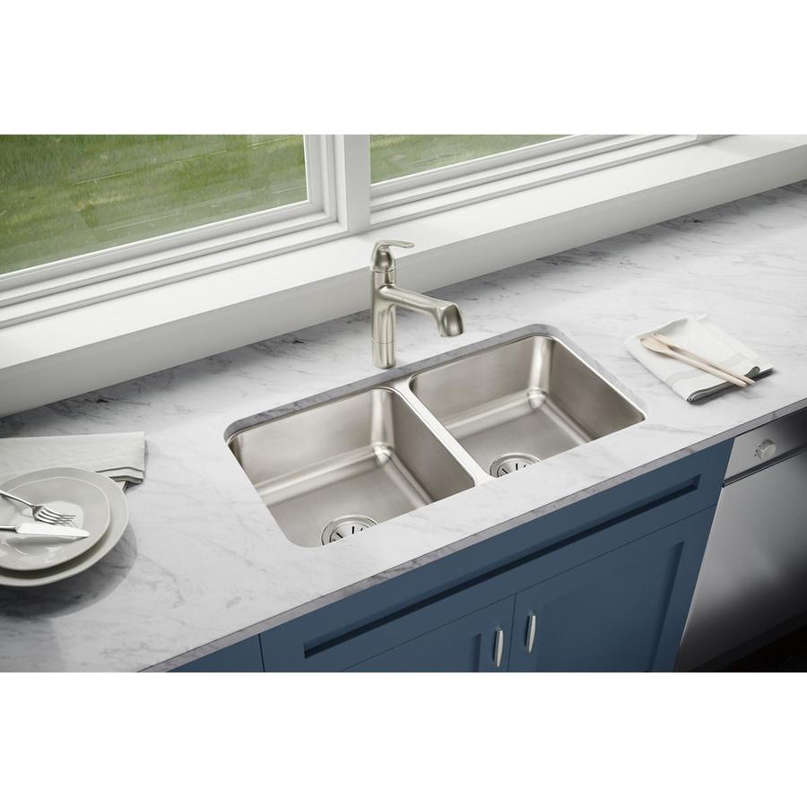 Elkay Double Basin Undermount Stainless Steel Kitchen Sink