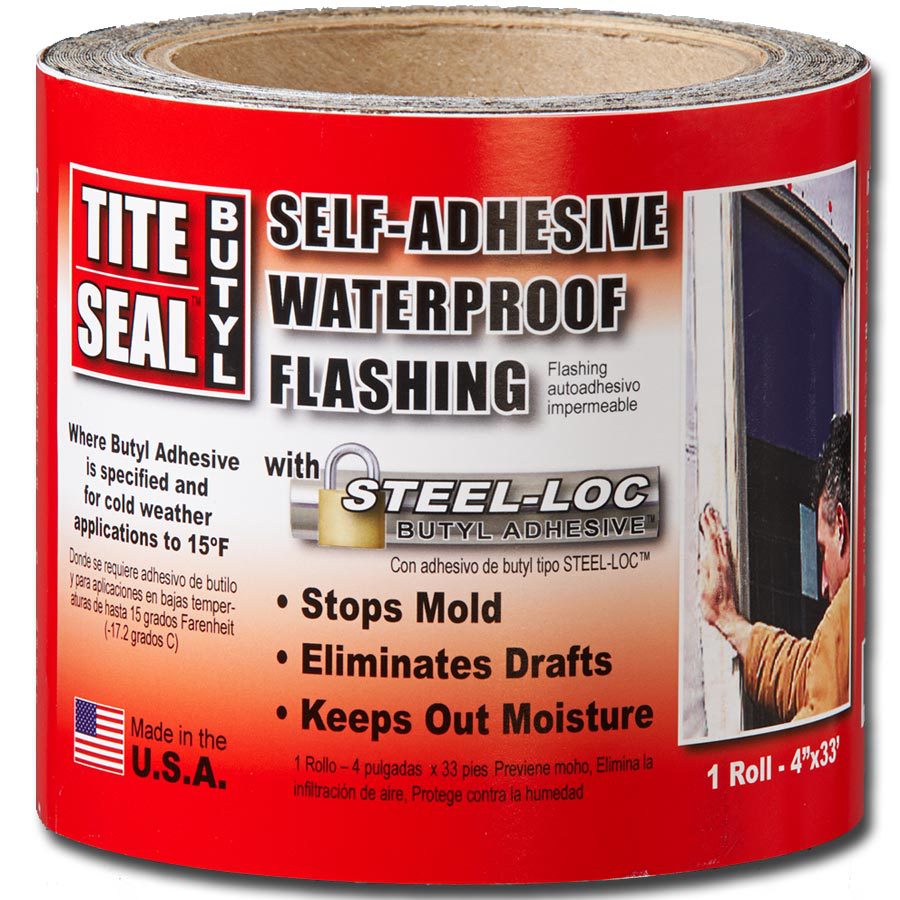 TITE SEAL 4 in x 35 ft Butyl Rubber Flashing