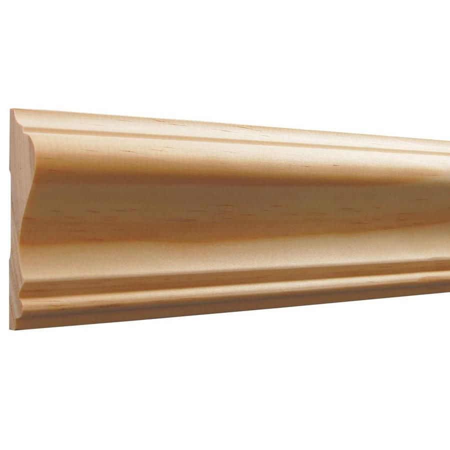 0.688 in x 2.63 in x 10 ft Interior Stain Grade Radiata Pine Chair Rail Moulding (Pattern 390)