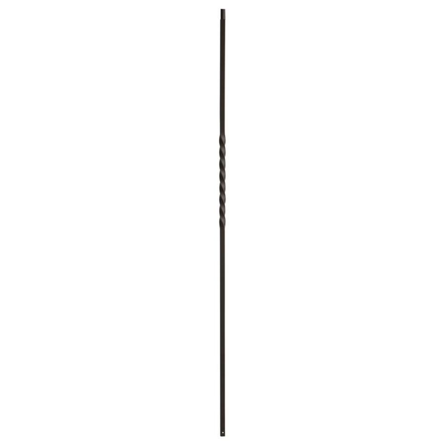 42 in Powder Coated Wrought Iron Single Twist Baluster