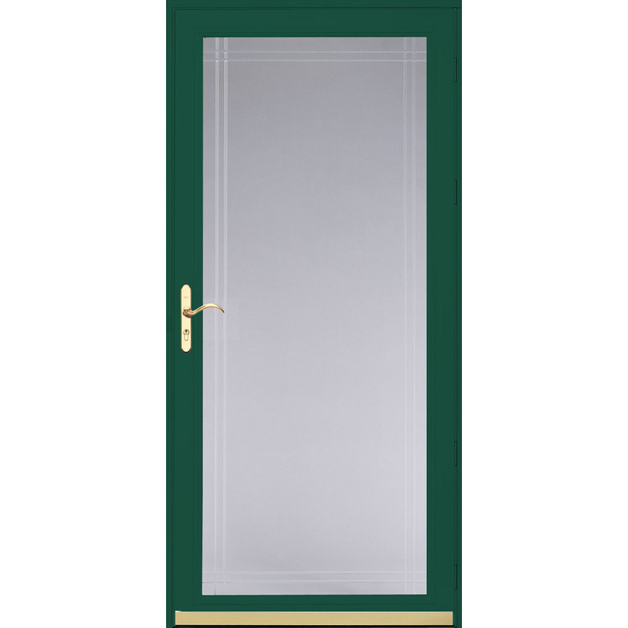 Pella Hartford Green Royalton Full View Beveled Safety Storm Door (Common 81 in x 36 in; Actual 81.04 in x 37.35 in)