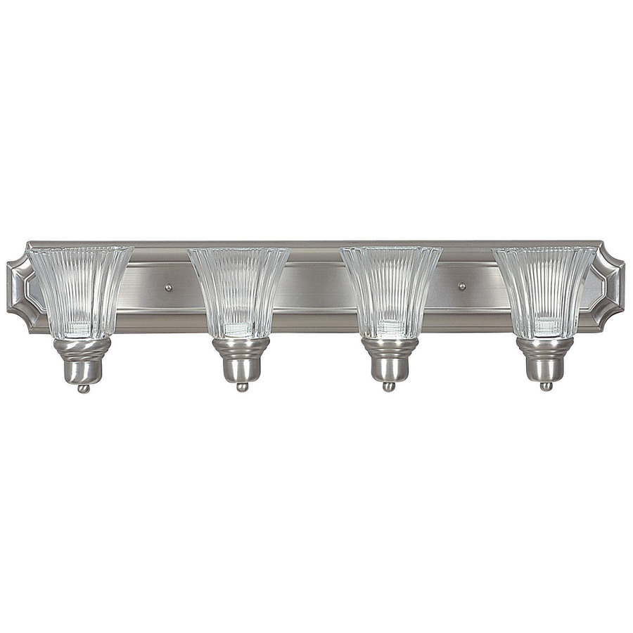 4 Light Ashton Satin Nickel Bathroom Vanity Light