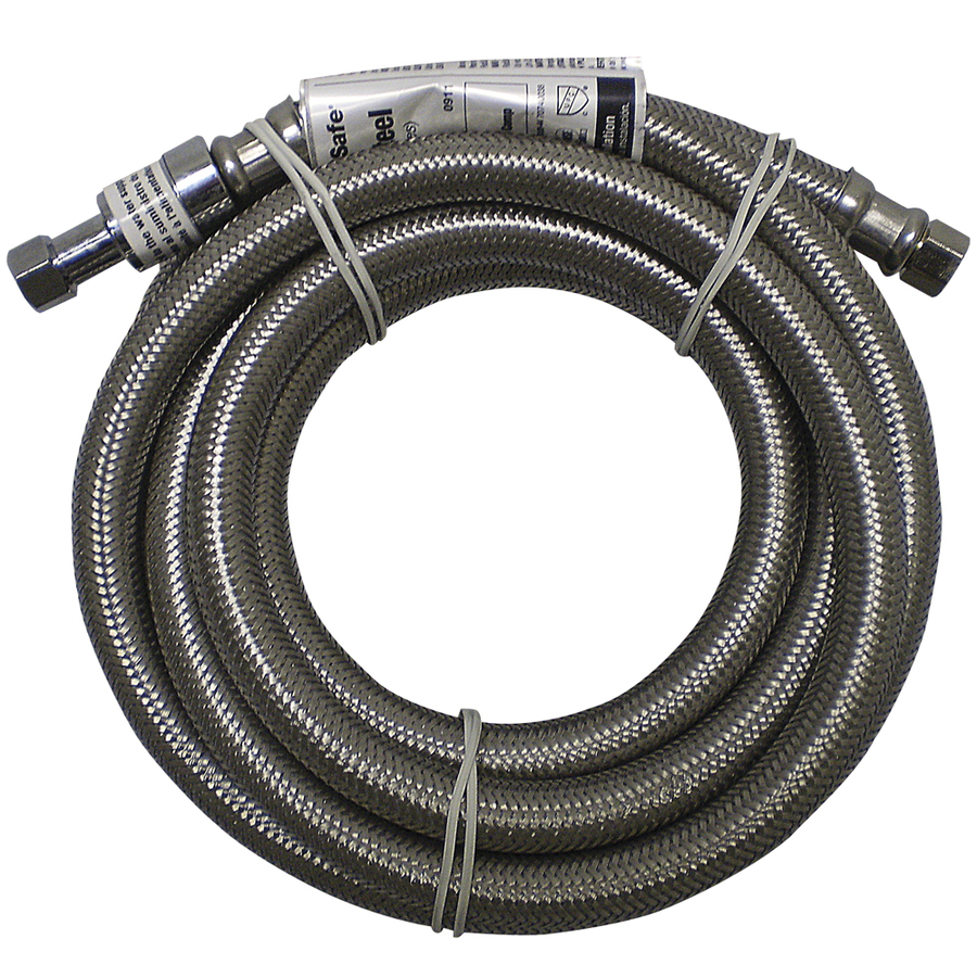 Watts 10 ft 125 PSI Braided Stainless Steel Ice Maker Connector