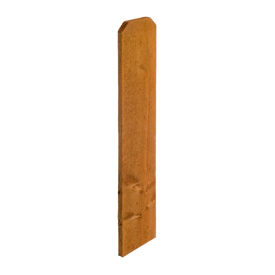 Douglas Fir Dog Ear Pressure Treated Wood Fence Picket (Common 1 In x 6 In x 72 in; Actual 0.6875 in x 5.5 in x 71 in)