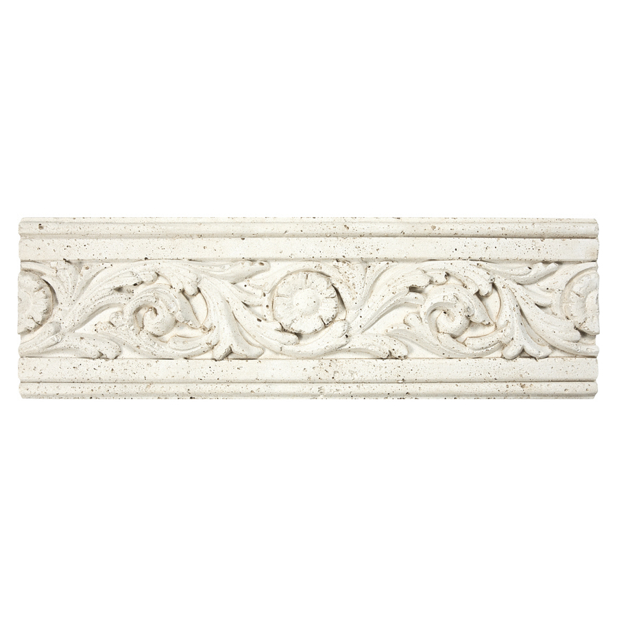 12W x 4L Decorative Cast Stone Borders Natural Stone Tile