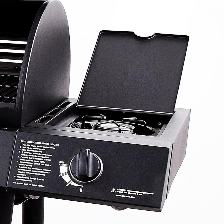 Oklahoma Joe S Longhorn Black Triple Function Combo Grill In The Longhorn Black Triple Function Combo