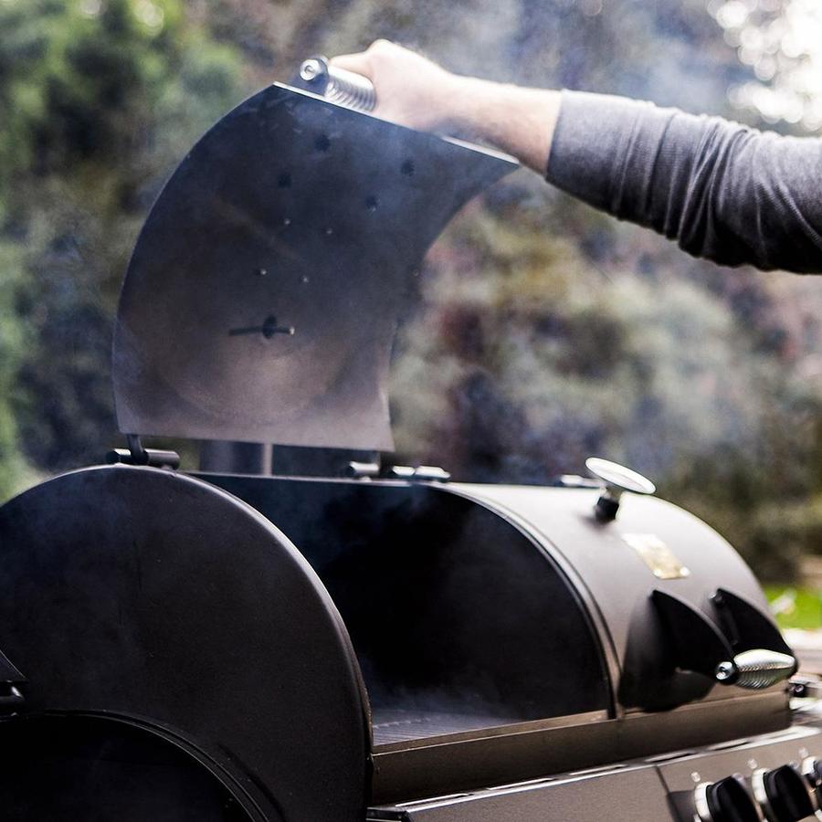 Oklahoma Joe S Longhorn Black Triple Function Combo Grill In The Longhorn Black Triple Function Combo