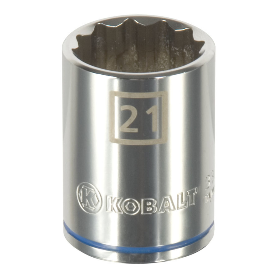 Kobalt 1/2 in Drive 21mm 12 Point Metric Socket