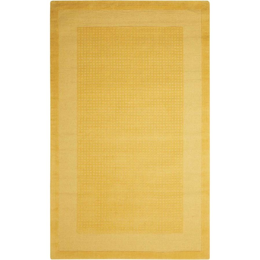 Nourison Westport 3 x 5 Yellow Indoor Abstract Handcrafted Area Rug | 75902