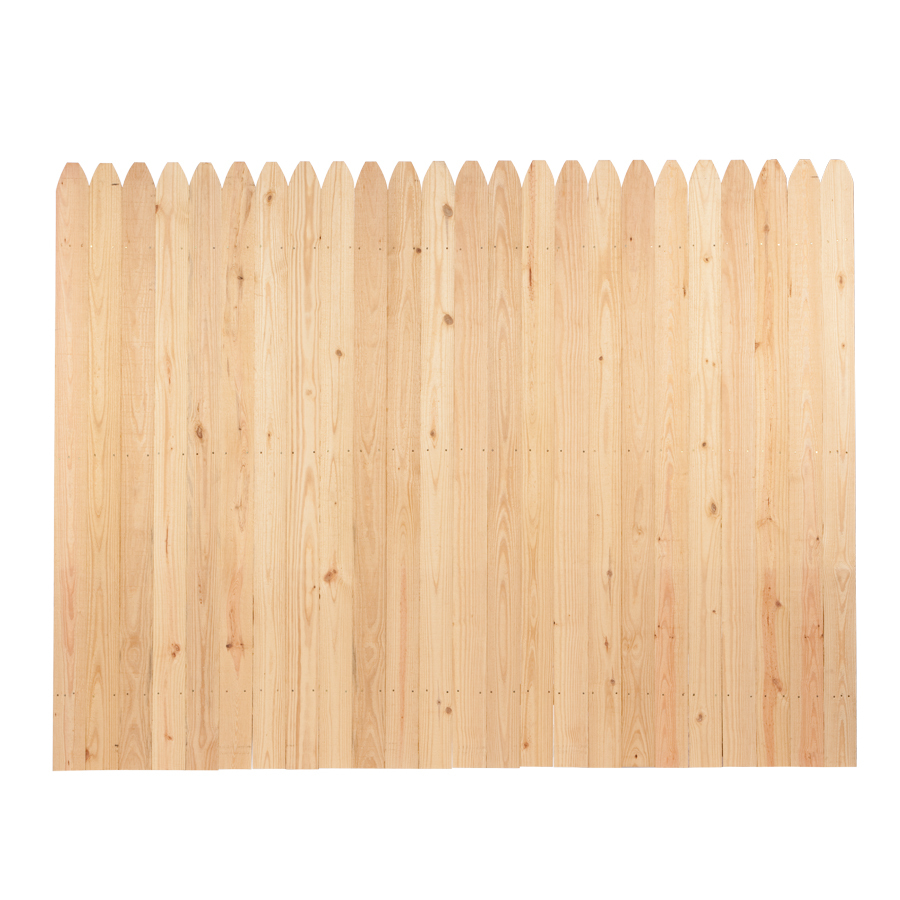 Spruce Stockade Wood Fence Panel (Common 6 ft x 8 ft; Actual 6 ft x 8 ft)