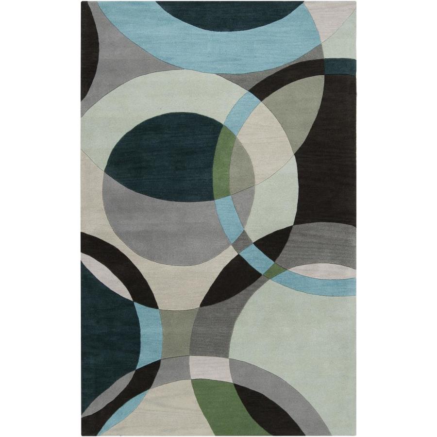 Surya Surya Forum 8 X 10 Aqua Indoor Geometric Mid Century Modern Handcrafted Area Rug Fm7157 7696 From Lowe S Daily Mail