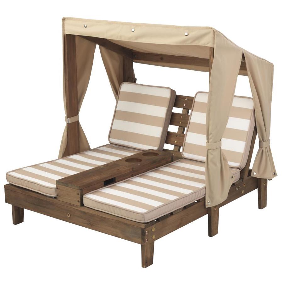 KidKraft 35.25-in Espresso and Oatmeal Kids Accent Chair | 00534