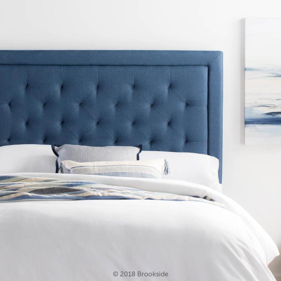 BrooksideBrookside Diamond Tufted Stone Twin Upholstered Headboard in