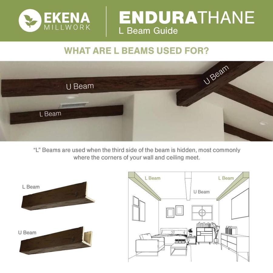 Ekena Millwork Riverwood Endurathane Faux Wood 6 In X 12 In X 144 In Natural Pecan Prefinished Polyurethane Decorative Beam In The Faux Beams Department At Lowes Com