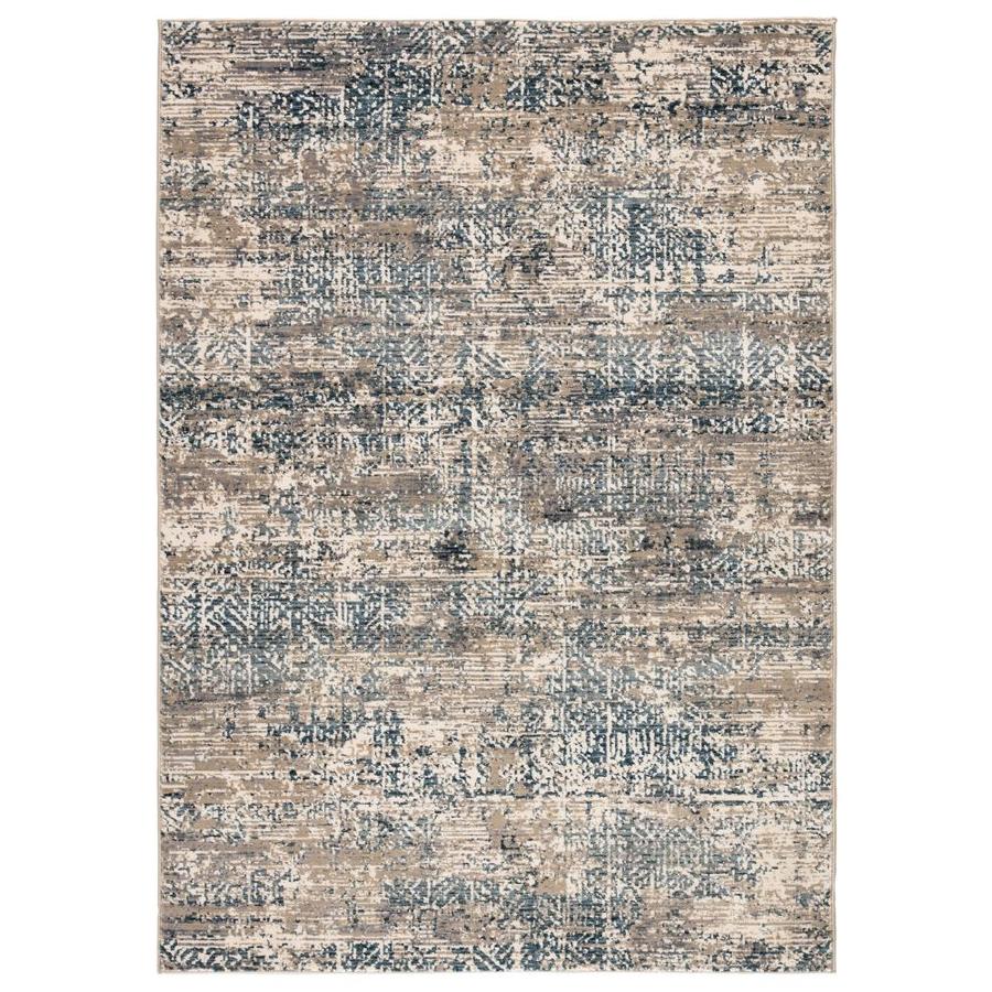 Lowe'sLowe's Artloom 4 x 6 Gray/Blue Indoor Abstract Industrial Area