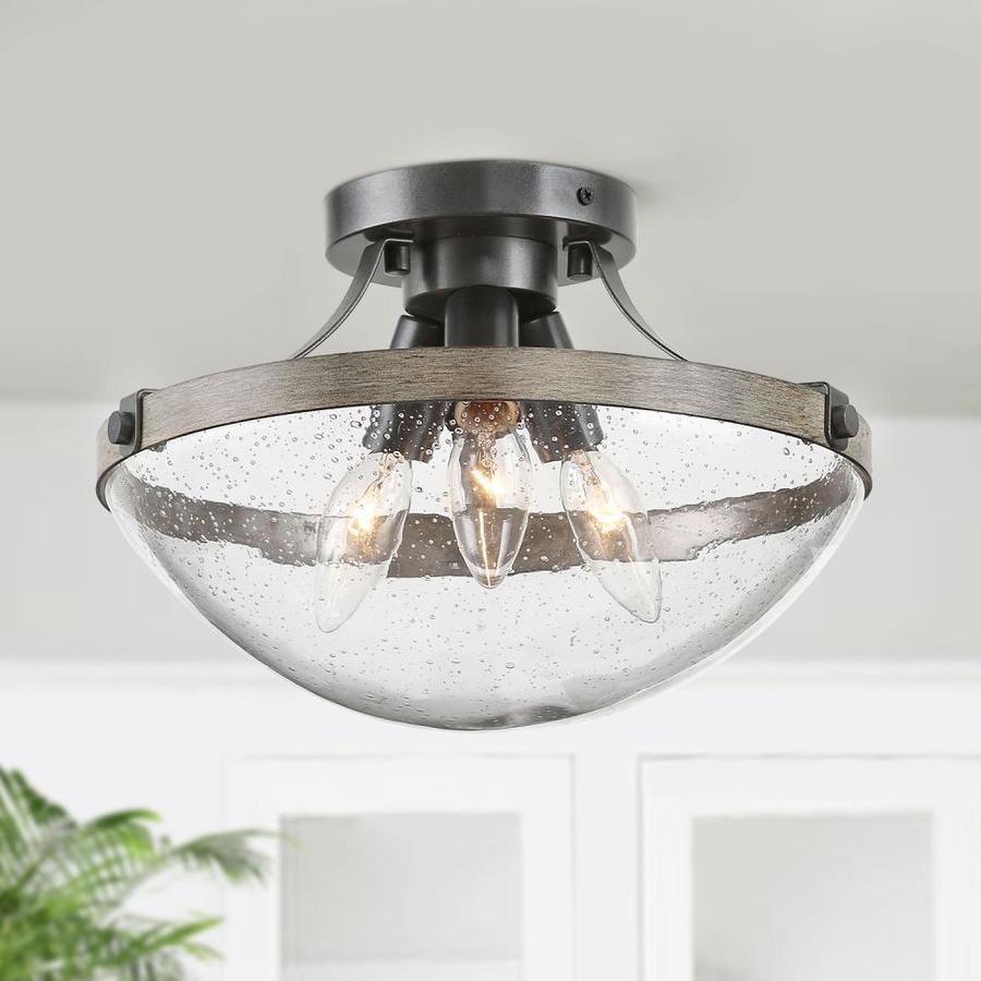 Lnc A03411 Farmhouse Semi Flush Mount Ceiling Light - Dsi Dominic 15 5 ...