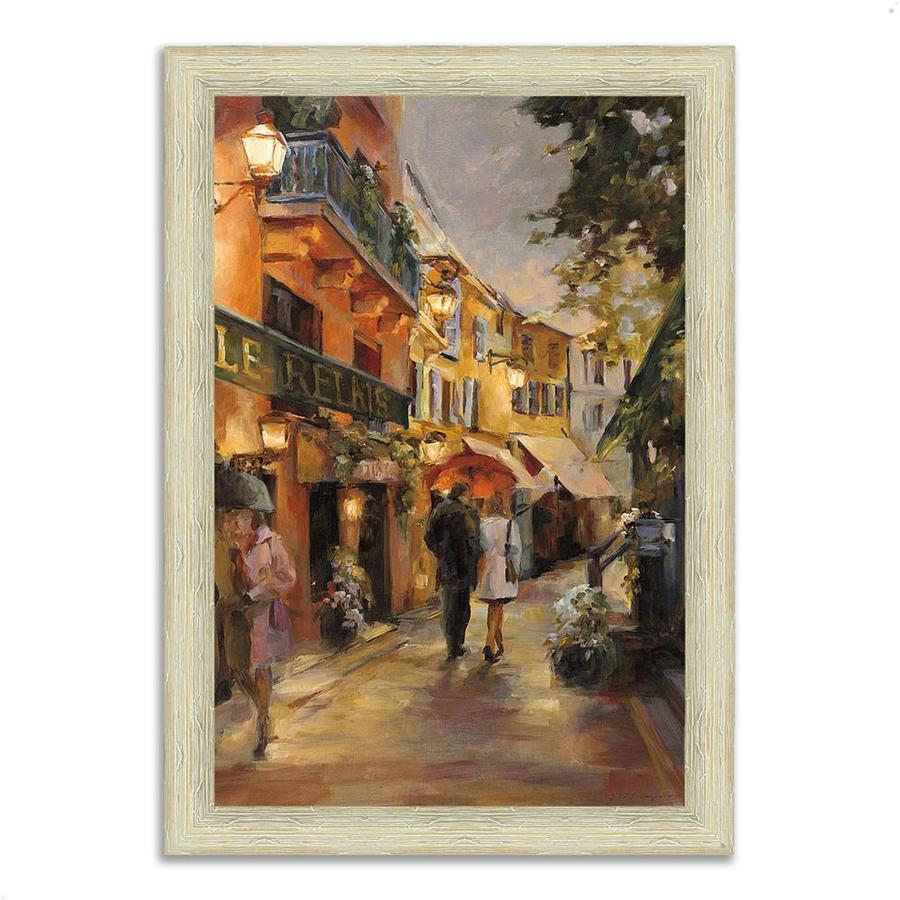 Tangletown Fine Art White Wood Framed 51-in H x 36-in W Cityscape Paper Print | 67699-3043P122