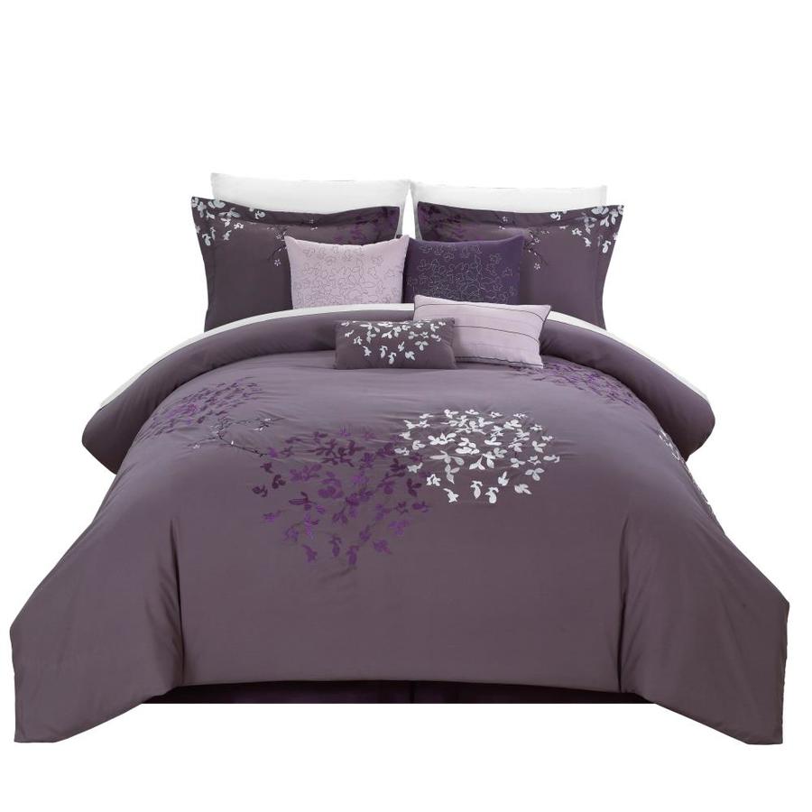 Chic Home Design Cheila 8 Piece Purple King Comforter Set 25ck104 Lw Accuweather Shop