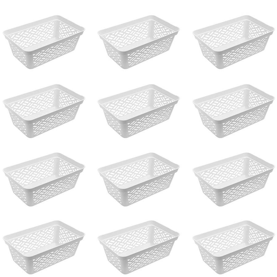 Get The Ezy Storage 12 Pack 11 8 In W X 10 3 In H X 11 8 In D Clear Plastic Stackable Bin From Lowe S Now Accuweather Shop