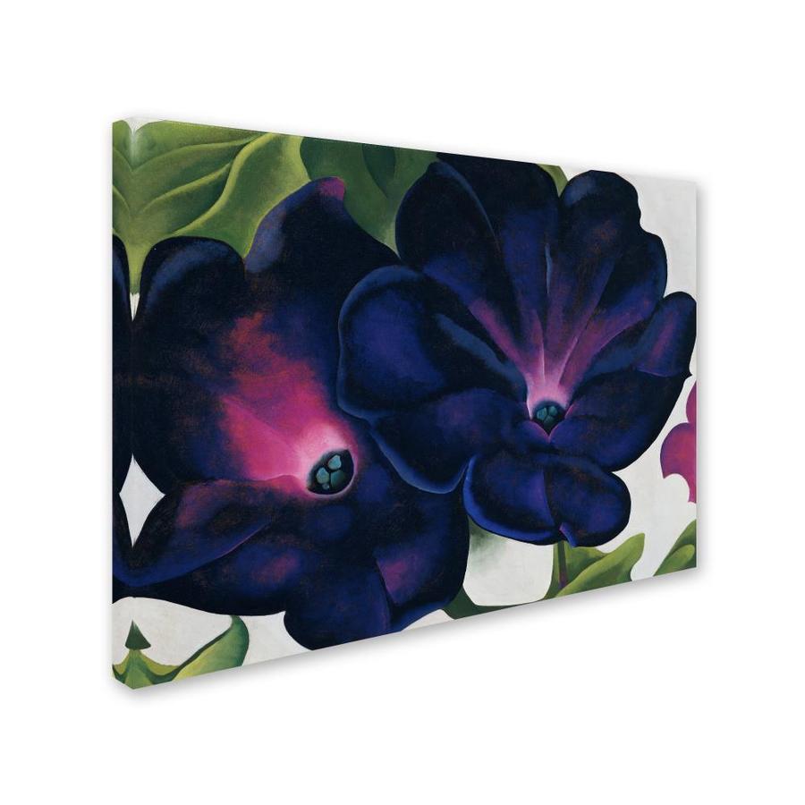 Trademark Fine Art Floral Framed 35 In H X 47 In W Floral Canvas Print In The Wall Art Department At Lowes Com