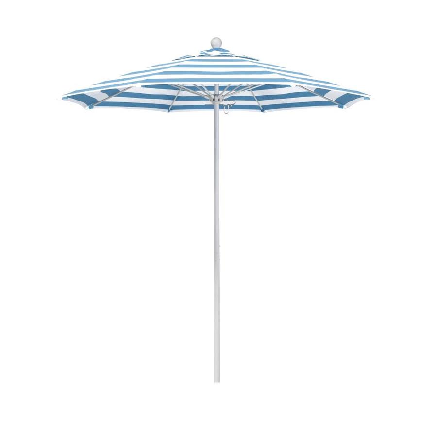 California Umbrellacalifornia Umbrella 7 5 Ft Octagon Cabana Regatta With Matted White Aluminum Frame No Tilt Market Patio Umbrella Stainless Steel Alto758170 58029 Dailymail