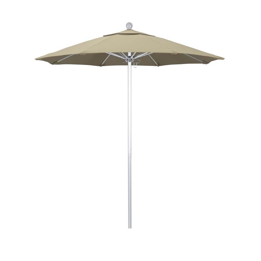 California Umbrella California Umbrella 7 5 Ft Octagon Beige With Silver Anodized Aluminum Frame No Tilt Market Patio Umbrella From Lowe S Daily Mail