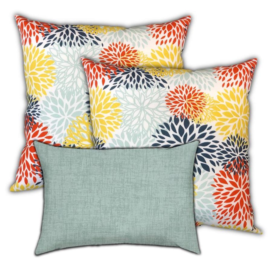 Lumbar, Ice Blue Seas Indoor Aqua Blue & Grey Outdoor Pillow Cover