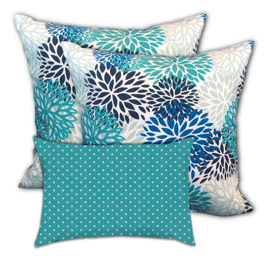 Lumbar, Turquoise Waters Coastal Pillows Outdoor Sealife Coral
