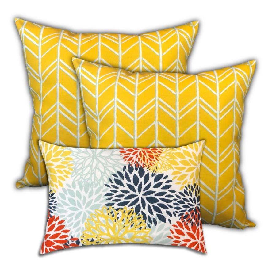 Joita 3 Piece 18 In W X 18 In L Indoor Yellow decorative pillows