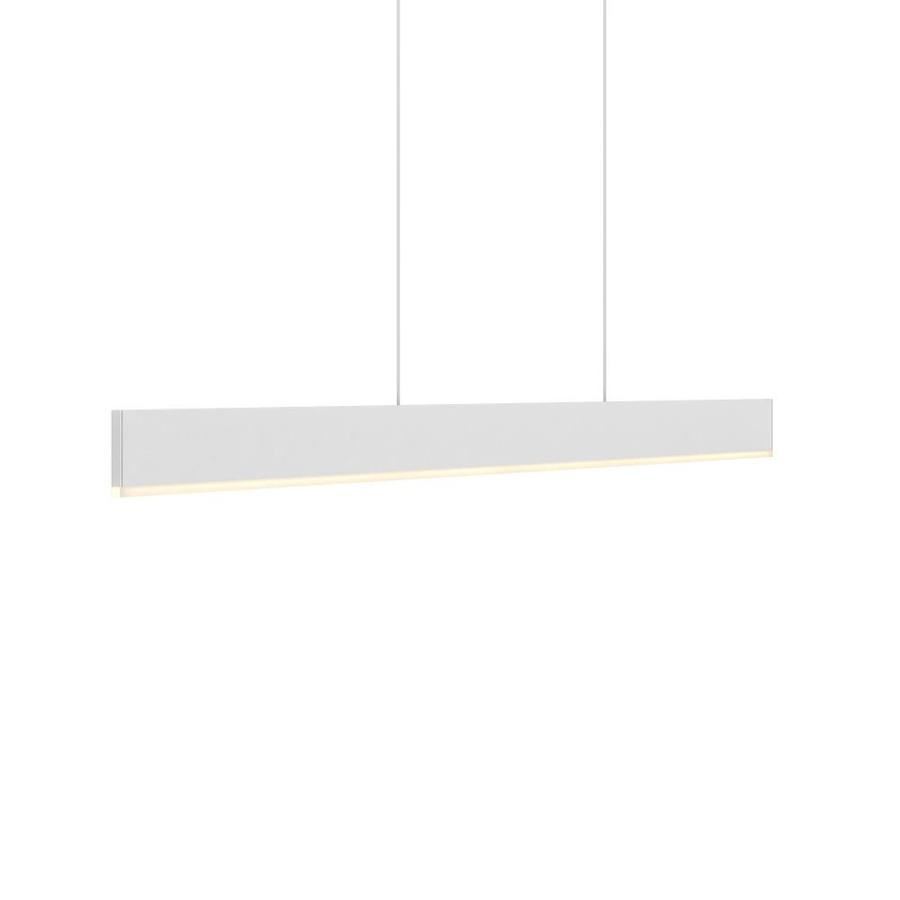 DALS Lighting Spd White Modern/Contemporary White Glass Linear LED Pendant Light | SPD72-3K-WH