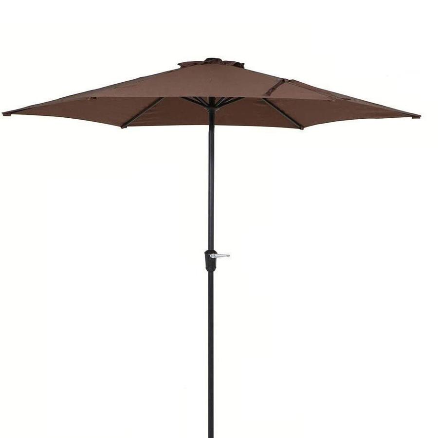 Casainc Casainc 9 Ft Market Patio Umbrella Uv Protected Patio Cantilever Umbrella With Tilt Brown Td1000015 From Lowe S Daily Mail