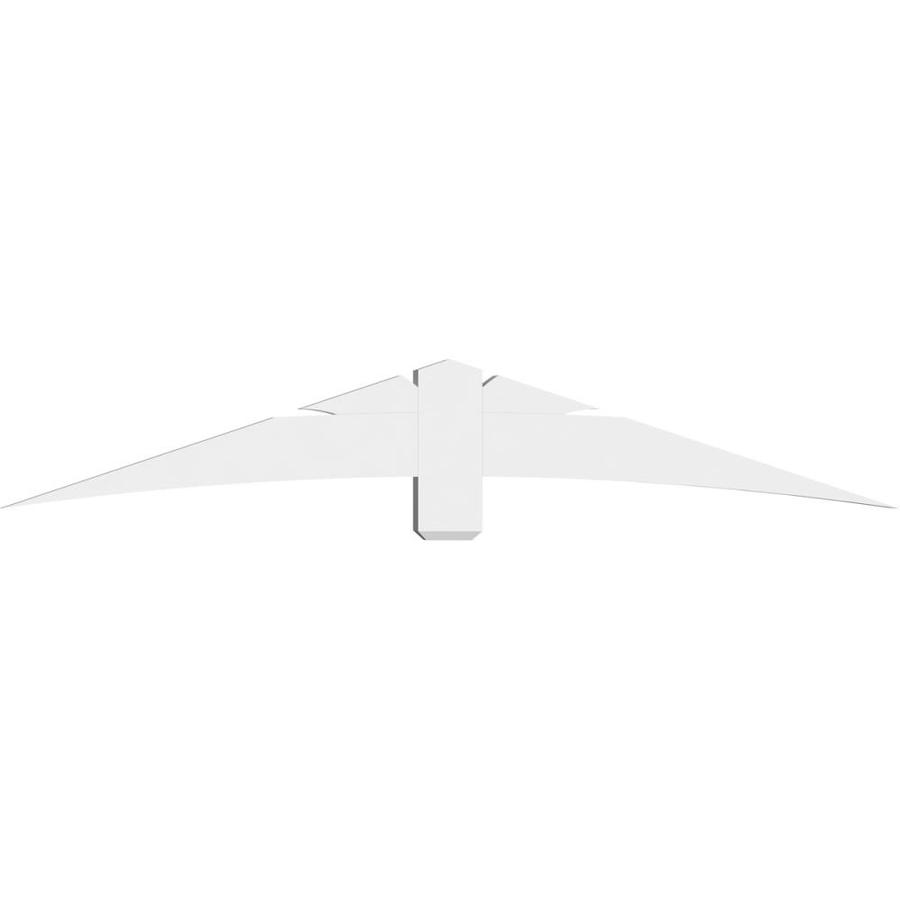 Ekena Millwork 84 In W X 14 In H X 4 In D X 6 In F 4 12 Pitch Davenport Architectural Grade Pvc Gable Bracket In The Brackets Department At Lowes Com