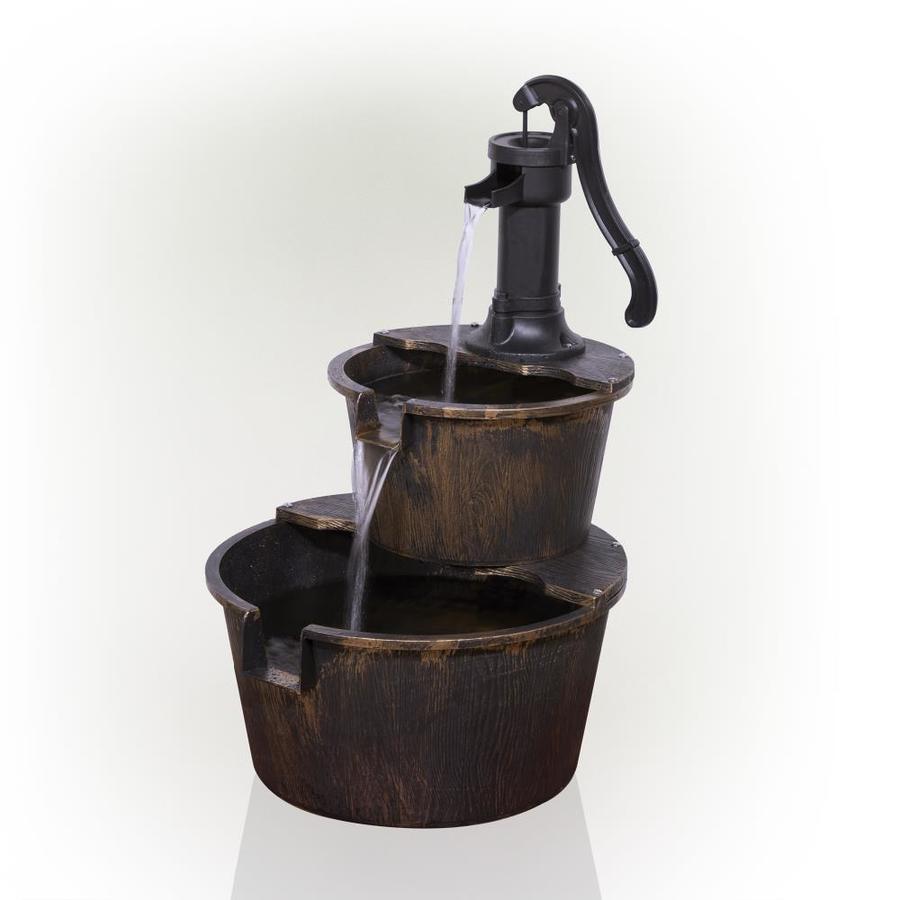 Alpine Corporation 27-in H Resin Tiered Fountain Outdoor Fountain | TIZ194BZ