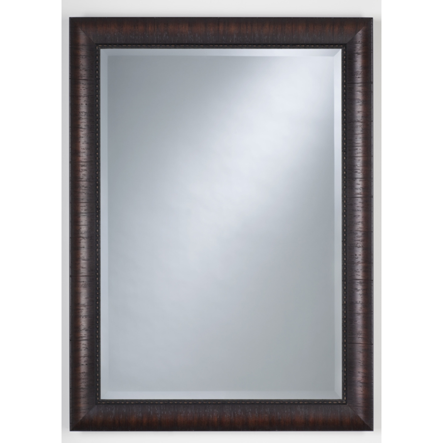 Thompson Traders 32 in H x 22 in W Renovations Espresso Rectangular Bathroom Mirror