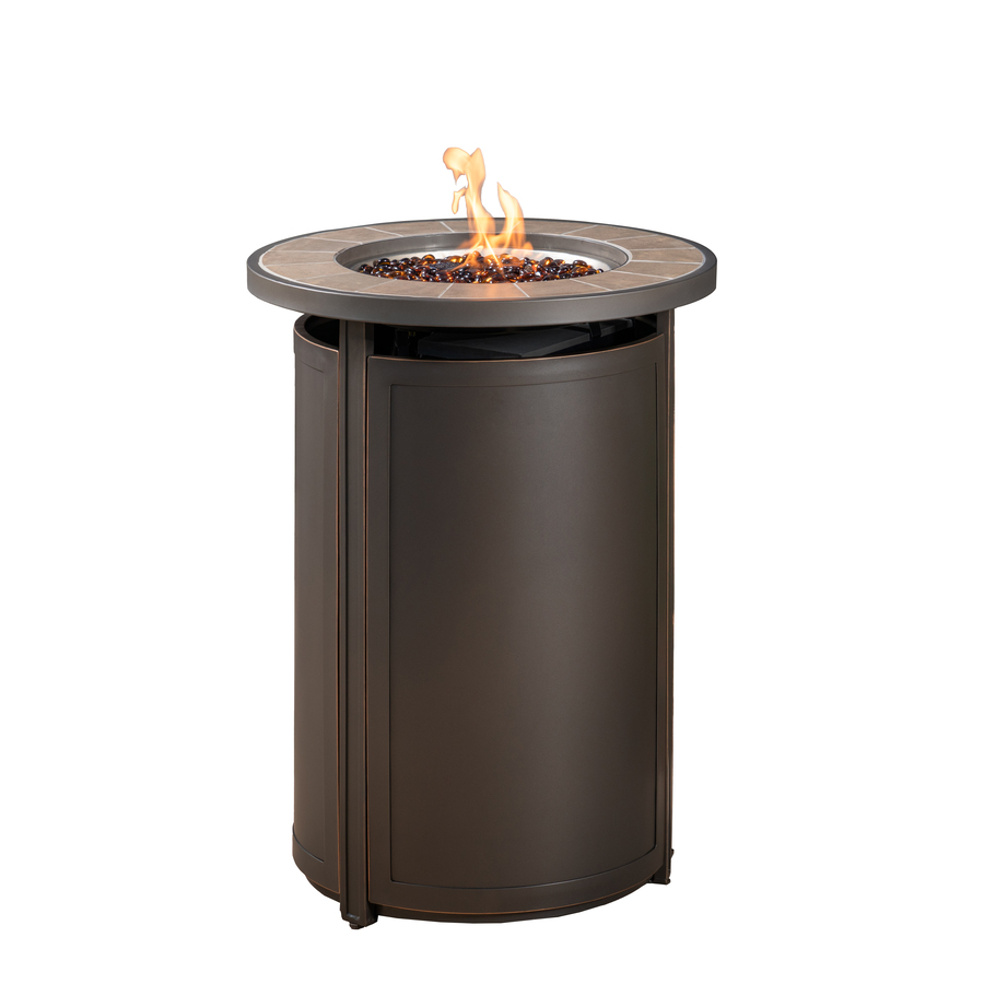 Creative Outdoor Solutionscreative Outdoor Solutions 22 05 In W 40000 Btu Brown Aluminum Fire Pit Fhta80097 Dailymail